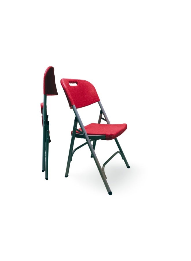 صن بوت كوميرس مجموعة كراسي قابلة للطي - قطعتين - لون أحمر - Image 1